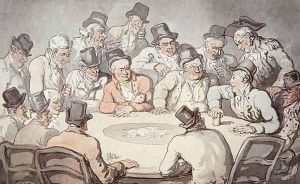 The Gaming Table by Thomas Rowlandson