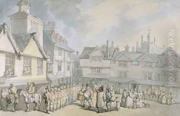 A Review in a Market Place, c.1790 - view 1