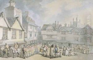 A Review in a Market Place, c.1790