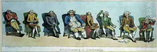Englishmen in November, pub. by S.W. Fores, 1788 - view 1