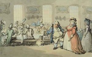 The Breakfast, from Scenes at Bath by Thomas Rowlandson