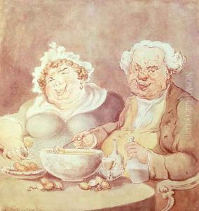 Gourmets by Thomas Rowlandson