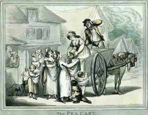 The Pea Cart, pub. by S.W. Fores by Thomas Rowlandson