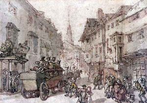 The Diligence by Thomas Rowlandson