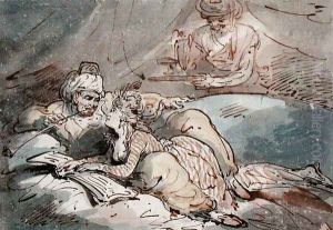 Love in the East, c.1787 by Thomas Rowlandson
