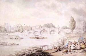 Richmond Bridge by Thomas Rowlandson