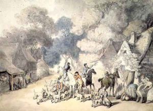 The Meet by Thomas Rowlandson