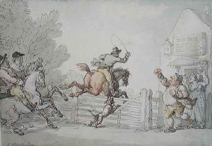 Evading the Toll, c.1805-10 by Thomas Rowlandson
