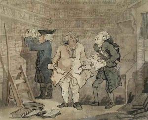The Author and his Publisher, 1784 by Thomas Rowlandson