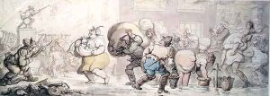 The Fire by Thomas Rowlandson
