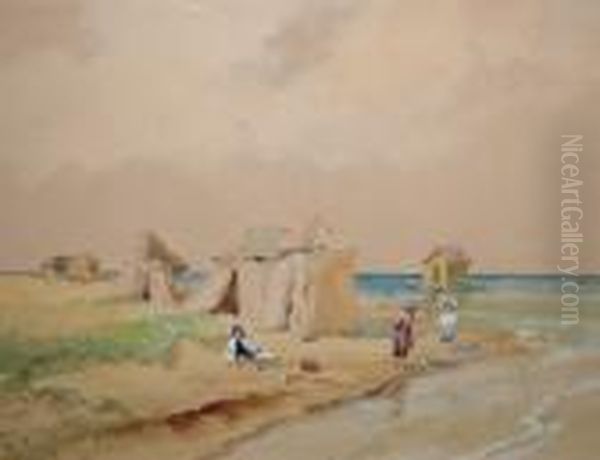 Children Playing On The Beach - view 1