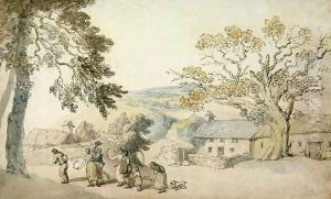 The Harvesters by Thomas Rowlandson