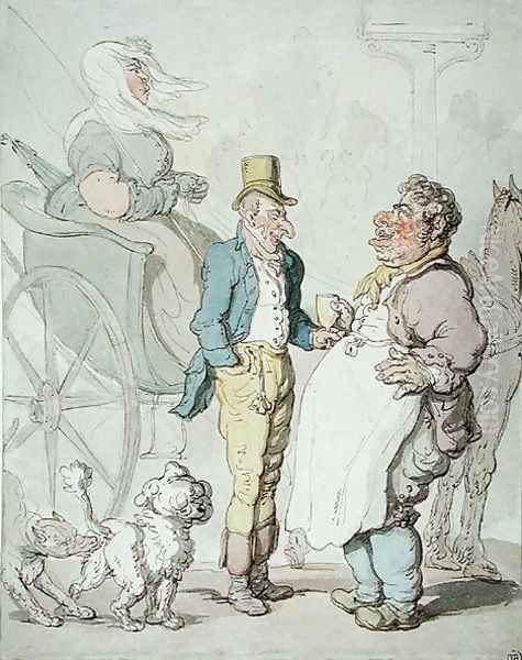 Slender Billy, Travellers taking refreshment - view 1