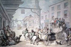 The Post Chaise by Thomas Rowlandson