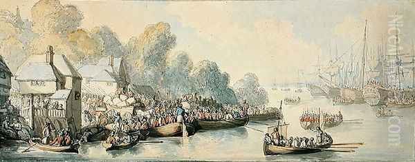 Embarkation at Southampton on 20th June after Lord Howes Action - Version B, c.1794 - view 1