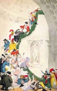 The Exhibition Stare Case, c.1800 by Thomas Rowlandson