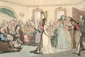 Company at Play, plate 8 from Comforts of Bath, 1798 by Thomas Rowlandson