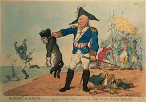 Blucher the Brave 1742-1819 Extracting the Groan of Abdication from the Corsican Bloodhound, Napoleon Blucher the Brave 1742-1819 Extracting the Groan of Abdication from the Corsican Bloodhound, Napoleon