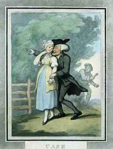 Cash, pub. by Rudolph Ackermann, 1800 by Thomas Rowlandson