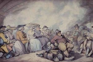 The Irish Steam Packet by Thomas Rowlandson