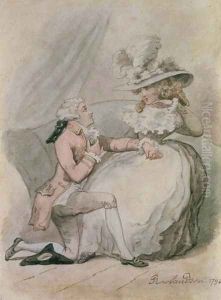 The Proposal, 1796 by Thomas Rowlandson