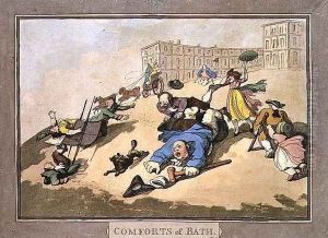 The Bath Races, plate 12 from Comforts of Bath, 1798 by Thomas Rowlandson