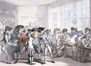 No.1732 A French Coffee House by Thomas Rowlandson