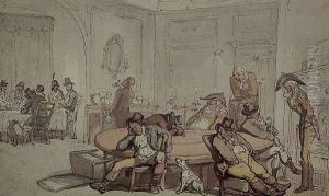 Brooks Club by Thomas Rowlandson