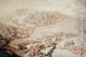 Bodmin Moor, North Cornwall, c.1825 by Thomas Rowlandson