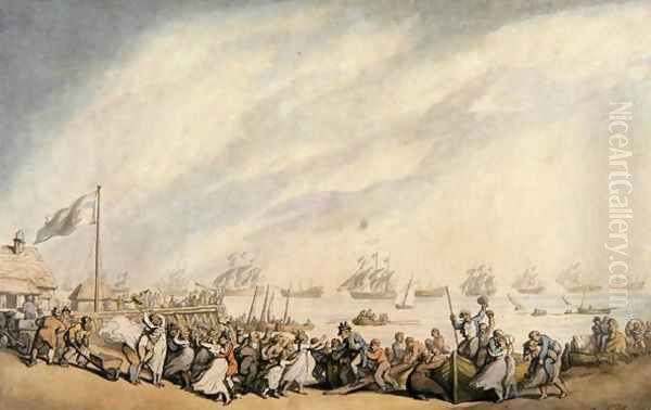 The Return of the Fleet to Great Yarmouth after the Defeat of the Dutch in 1797, c.1797 - view 1