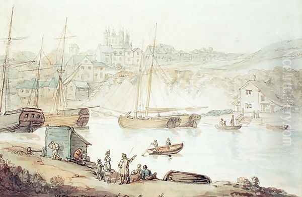 View of Exeter from the River Exmouth - view 1