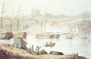 View of Exeter from the River Exmouth