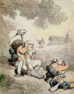 Light Infantry Volunteers, 1804 by Thomas Rowlandson