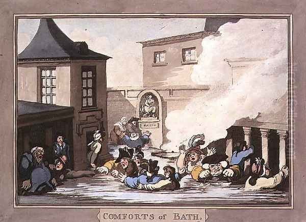 The Kings Bath, plate 7 from Comforts of Bath, 1798 - view 1