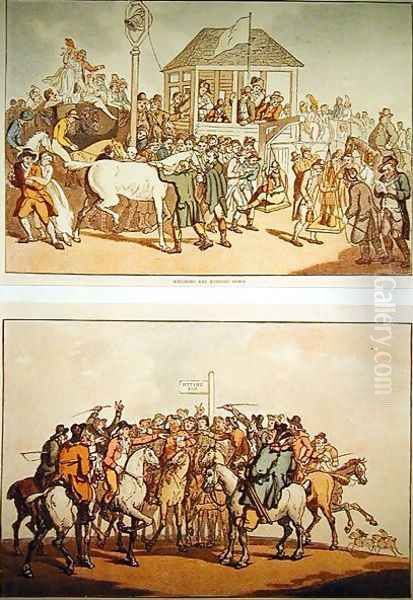 Weighing and Rubbing Down and The Betting Post, c.1789 - view 1
