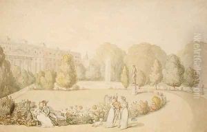 Hampton Court Palace, The Garden Front, 1859 by Thomas Rowlandson
