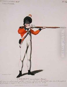 St Sepulchre Middlesex Volunteer, plate 54 from Loyal Volunteers of London and Environs, published 1798 by Thomas Rowlandson