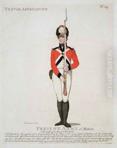 Temple Association Volunteer, plate 14 from Loyal Volunteers of London and Environs, published 1798 by Thomas Rowlandson