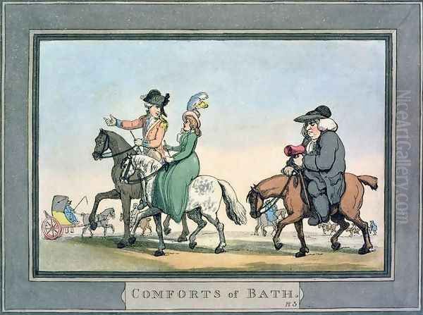 The Morning Ride, plate 5 from Comforts of Bath, 1798 - view 1