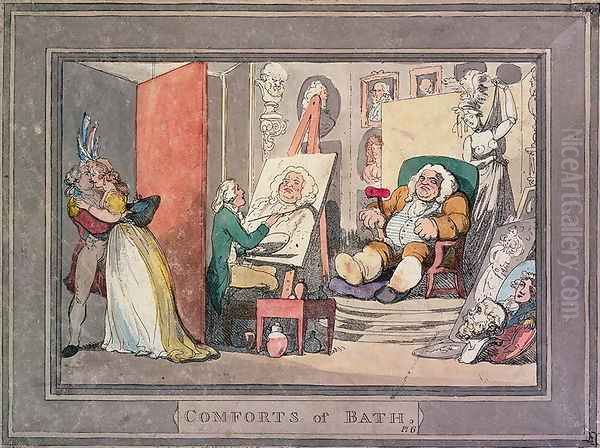 The Portrait Studio, plate 6 from Comforts of Bath, 1798 - view 1