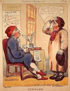 Steward, from a series entitled Country Characters, 1799 by Thomas Rowlandson