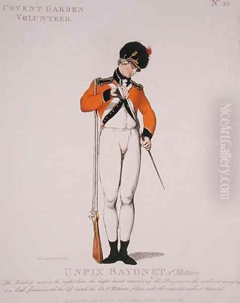 Covent Garden Volunteer, plate 23 from Loyal Volunteers of London and Environs, published 1798 - view 1