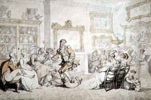 Rout at the Dowager Duchess of Portlands, 1793 by Thomas Rowlandson