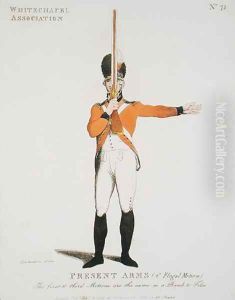Whitechapel Association Volunteer, plate 71 from Loyal Volunteers of London and Environs, published 1798 by Thomas Rowlandson