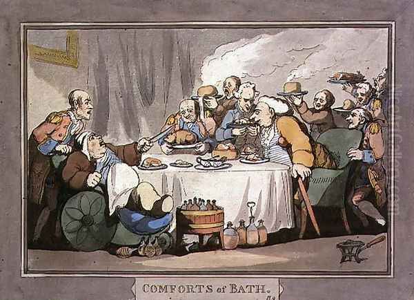 The Gourmets, plate 9 from Comforts of Bath, 1798 - view 1