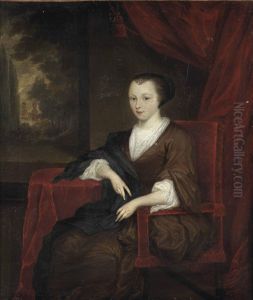Portrait Of A Lady by Caspar Netscher