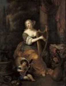 Portrait Of Madame De Montespan With Her Infant Son The Duc De Maine Portrait Of Madame De Montespan With Her Infant Son The Duc De Maine