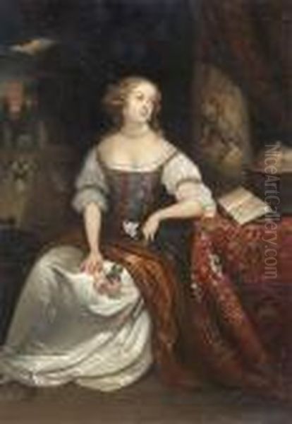 Bildnis Einer Sitzenden Jungen Dame Mit Perlenschmuck - view 1