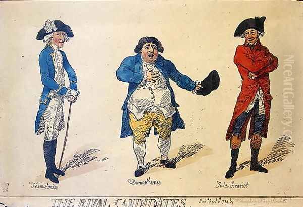 The Rival Candidates, frontispiece in the book History of the Westminster Election.. by Lovers of Truth and Justice, London, 1784 - view 1