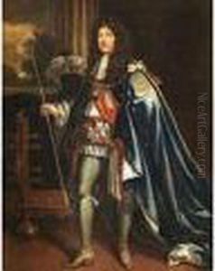 Ganzfiguriges Portrait Eines Adeligen by Caspar Netscher
